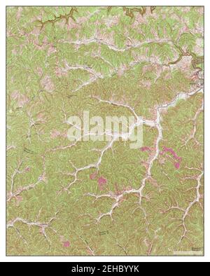 Sandy Hook, Kentucky, mappa 1962, 1:24000, Stati Uniti d'America da Timeless Maps, dati U.S. Geological Survey Foto Stock