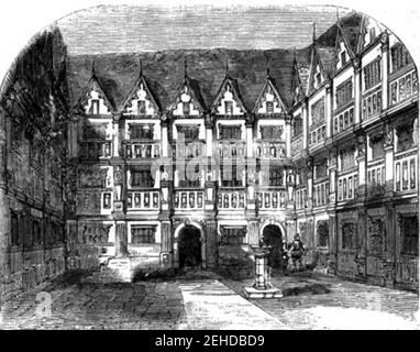 P480 Casa di Sir Thomas Gresham su Bishopsgate Syreet. Foto Stock