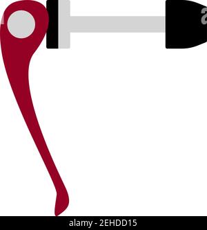 Icona rilascio rapido bicicletta Illustrazione Vettoriale