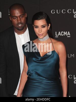 Los Angeles, Stati Uniti. 01 Nov 2014. Kim Kardashian, Kanye West partecipa al LAMCA Art Film Gala tenutosi al LACMA di Los Angeles, CA il 1 novembre 2014. (Foto di Adam Orchon/Sipa USA) Credit: Sipa USA/Alamy Live News Foto Stock