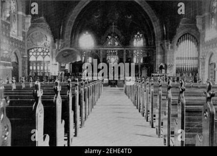 Vista interna della Chiesa commemorativa dell'imballatore 1896. Foto Stock