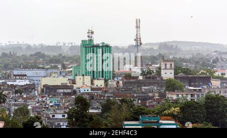 Skyline urbano di Santa Clara, Cuba 2014 Foto Stock