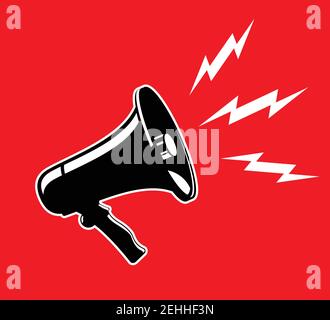 Illustrazione del vettore Megaphone Illustrazione del vettore Megaphone Illustrazione Vettoriale
