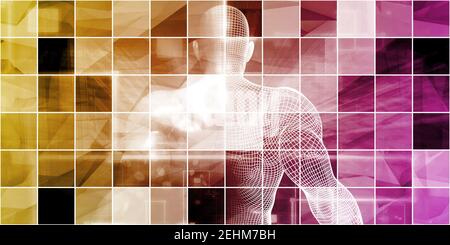 La ricerca genetica e di sviluppo con i dati della scienza Foto Stock