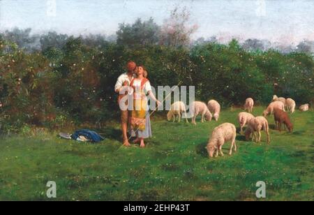 Pasquale Celommi - il bacio (CelommiP-30). Foto Stock