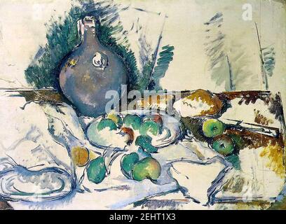 Paul Cézanne, Still Life con caraffa d'acqua, c.. 1892-3. Foto Stock