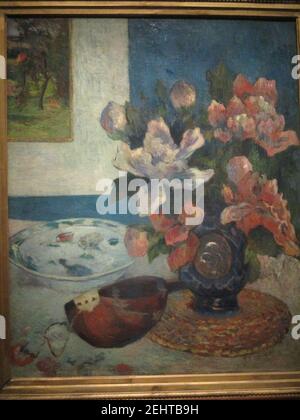 Paul Gauguin natura morte à la Mandoline 1885. Foto Stock