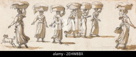 Paul Sandby - washerwomen Foto Stock