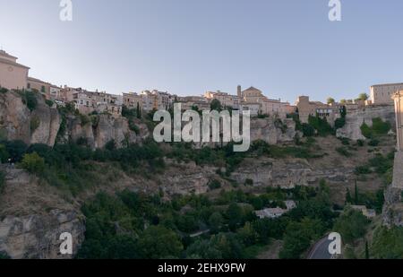 luoghi emblematici della città di cuenca, spagna questa città patrimonio dell'umanità Foto Stock