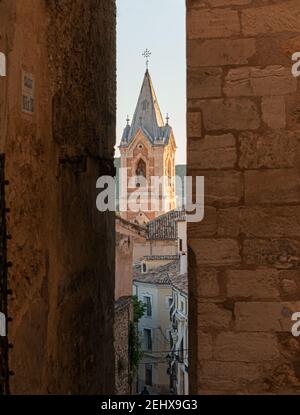 luoghi emblematici della città di cuenca, spagna questa città patrimonio dell'umanità Foto Stock