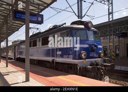 Toruń Glowny stazione ferroviaria di Torun. Polonia Foto Stock