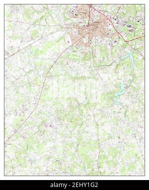 Monroe, Carolina del Nord, mappa 1971, 1:24000, Stati Uniti d'America da Timeless Maps, dati U.S. Geological Survey Foto Stock