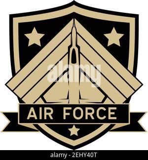 logo dell'esercito isolato su sfondo bianco, illustrazione vettoriale Illustrazione Vettoriale