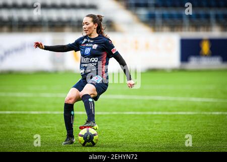 Linkoping, Svezia. 20 Feb 2021. ELIN Landström (n° 6) durante un incontro amichevole tra Linkoping e AIK alla Linkoping Arena in Linkoping Credit: SPP Sport Press Photo. /Alamy Live News Foto Stock