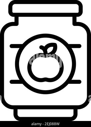 Apple conserva l'icona. Outline Apple conserva l'icona vettoriale per il web design isolato su sfondo bianco Illustrazione Vettoriale