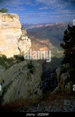 Grand Canyon, South Kaibab e Bright Angel Trail Foto Stock