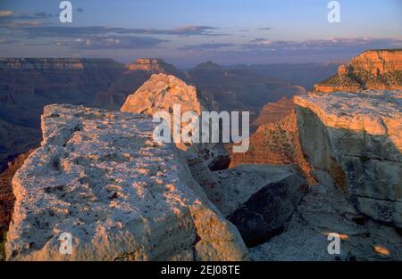 Grand Canyon, South Kaibab e Bright Angel Trail Foto Stock