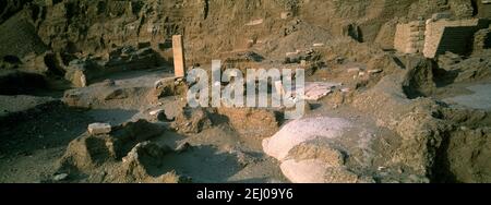 Rovine di Yebu Elefantina Isola Assuan Egitto Foto Stock