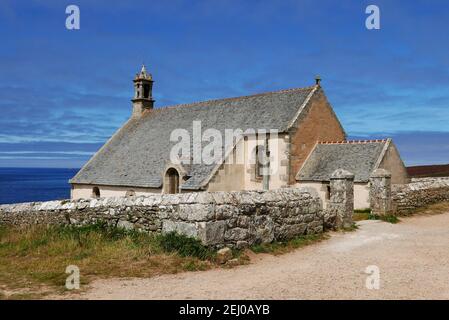 Chapelle Saint-They de la Pointe du Van, Finistere, Bretagna, Francia, Europa Foto Stock