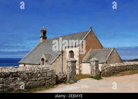 Chapelle Saint-They de la Pointe du Van, Finistere, Bretagna, Francia, Europa Foto Stock