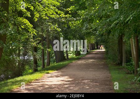 Parco von Muskau (Parco Muzakowski) vicino a Bad Muskau. Patrimonio dell'umanità dell'UNESCO. Germania Foto Stock