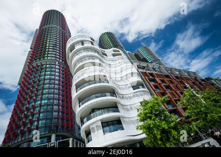 International Towers, Barangaroo Avenue, Sydney, nuovo Galles del Sud, Australia. Foto Stock