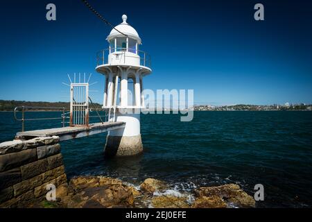 Faro di Robertson's Point, Sydney, nuovo Galles del Sud, Australia. Foto Stock