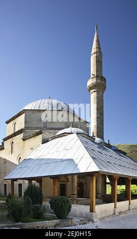 Moschea di Koski Mehmed Pasha a Mostar. Bosnia-Erzegovina Foto Stock