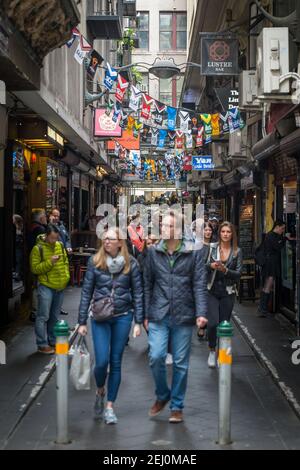 Gli amanti dello shopping al Centre Place, Melbourne, Victoria, Australia. Foto Stock