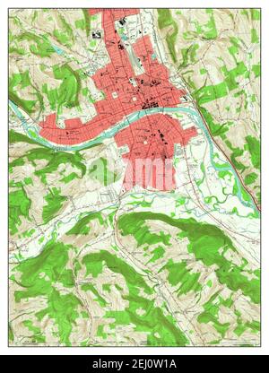 Elmira, New York, map 1953, 1:24000, United States of America by Timeless Maps, data U.S. Geological Survey Foto Stock