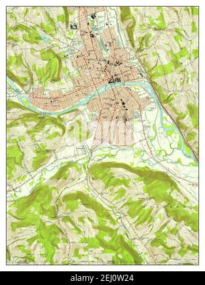 Elmira, New York, map 1953, 1:24000, United States of America by Timeless Maps, data U.S. Geological Survey Foto Stock