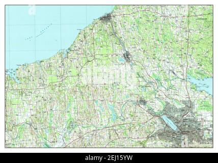 Syracuse, New York, map 1985, 1:100000, United States of America by Timeless Maps, data U.S. Geological Survey Foto Stock