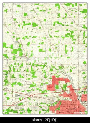 Mansfield North, Ohio, map 1960, 1:24000, United States of America by Timeless Maps, data U.S. Geological Survey Foto Stock