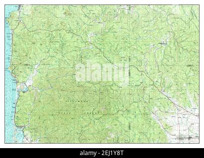 Nehalem River, Oregon, mappa 1979, 1:100000, Stati Uniti d'America da Timeless Maps, dati U.S. Geological Survey Foto Stock