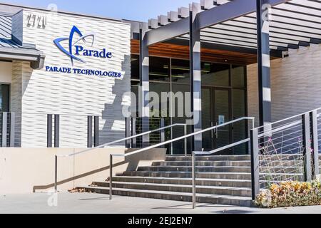 Set 18, 2020 San Jose / CA / USA - Parade Technologies sede centrale in Silicon Valley; Parade Technologies è un taiwanese fabless semiconduttori compan Foto Stock