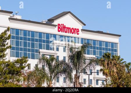 27 novembre 2020 Santa Clara / CA / USA - Biltmore Hotel and Suites Santa Clara Hotel in Silicon Valley; Foto Stock