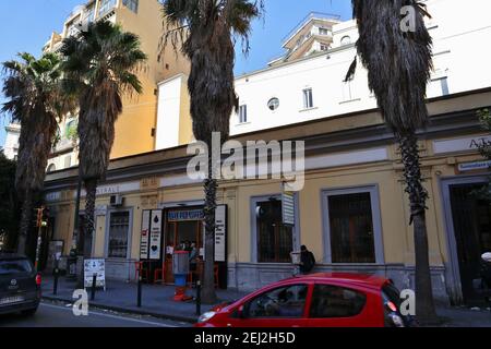 Napoli - Stazione della Funicolare Centrale in corso Vittorio Emanuele Foto Stock