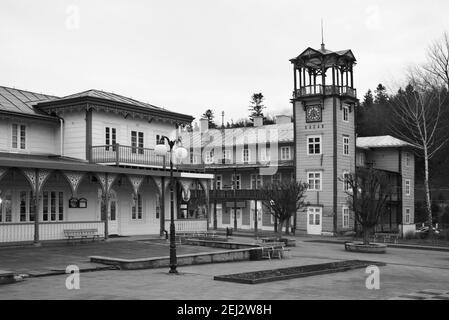 Jozef Dietl quadrato in Iwonicz-Zdroj. Polonia Foto Stock