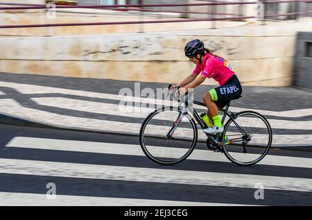 Corsa ciclistica, Funchal, Madeira Foto Stock