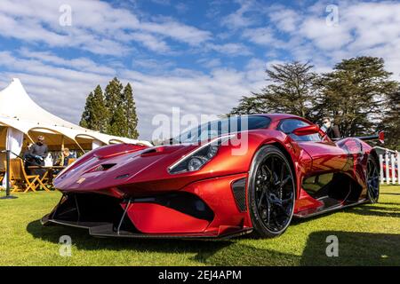 Brabham BT62 (BT62 JCK) in mostra al Salon Privé 2020 al Blenheim Palace, Oxfordshire Foto Stock