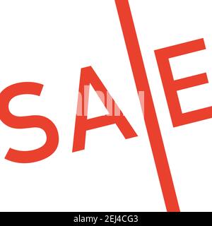 Modello di progettazione con lettere a mano in vendita. Illustrazione Vettoriale