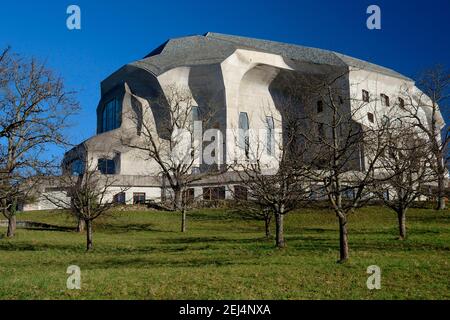 Goetheanum, architetto Rudolf Steiner, sede della Società Antropofica, Dornach, Canton Soletta, Svizzera Foto Stock