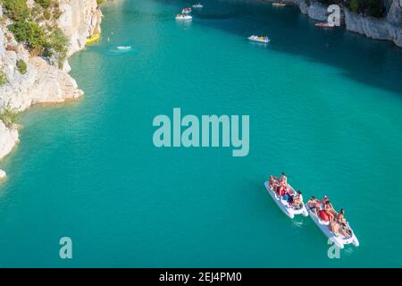 Pont du Galetas, Gorges du Verdon, Francia Foto Stock