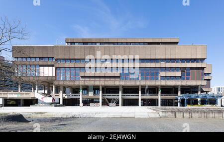 Ruhr University Bochum, Biblioteca centrale, Bochum, Ruhr Area, Renania settentrionale-Vestfalia, Germania Foto Stock