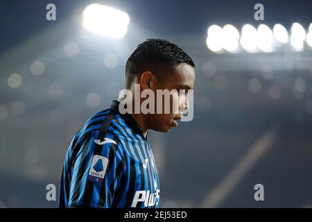 Bergamo, Italia. 21 Feb 2021. Luis Muriel (Atalanta) durante Atalanta BC vs SSC Napoli, Serie calcistica Italiana A Bergamo, Italia, Febbraio 21 2021 Credit: Independent Photo Agency/Alamy Live News Foto Stock