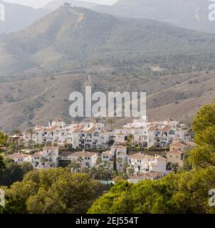 Alhaurin el grande Golf, condominio, entroterra vicino campo da golf, Malaga, Spagna. Foto Stock