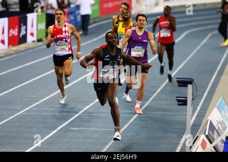 JORDIER Thomas di Amiens UC poi finale 400 m uomini durante i Campionati francesi di atletica Indoor 2021 il 20 febbraio 2021 allo Stadio Miramas Metropole di Miramas, Francia - Foto Laurent Lairys / ABACAPRESS.COM Foto Stock