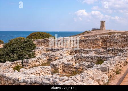 Khersones Tauride Museo Archeologico storico-Riserva a Crimea sul Nero Mare Foto Stock