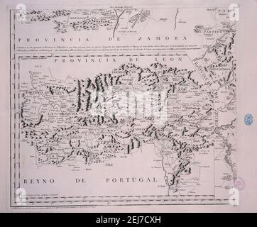 MAPA DE LA PROVINCIA DE VALLADOLID DEDICADO A DON PEDRO DE ALCANTARA - 1779 - (3ª PARTE). Autore: LOPEZ TOMAS. UBICAZIONE: BIBLIOTECA NACIONAL-COLECCION. MADRID. SPAGNA. Foto Stock