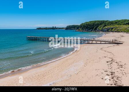 Spiaggia sud a Primorsko in Bulgaria Foto Stock